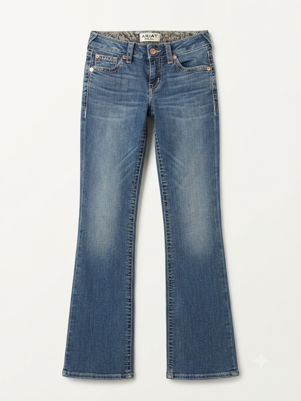 Ariat Eleanor R.E.A.L. Whipstitch Boot Jean Size 10 Casual Everyday Minimalist